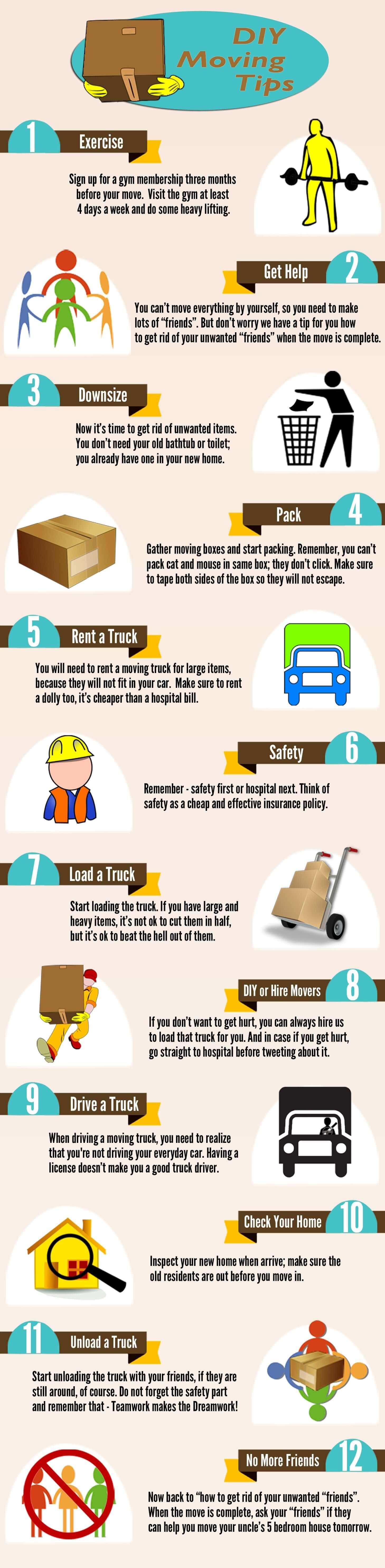 Funny DIY Moving Tips